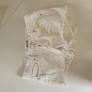 Lucky Brand Cut Off White Denim Shorts